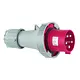 ABL S54S35 CEE-contactstop 5-polig 125A 400V rood 6h IP67