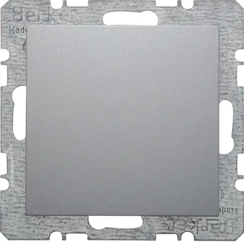 Berker 6710091404 blinddeksel incl. draagframe met spreidklemmen S1/B3/B7 aluminium mat