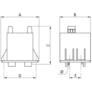 Erea EDR 24TS30 trafo 230-400v/0-24v/30va