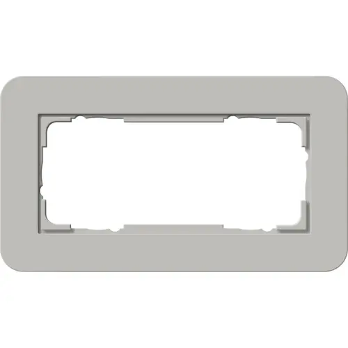 Gira 1002412 afdekraam 2-voudig zonder middenstijl E3 grijs/wit