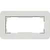 Gira 1002411 afdekraam 2-voudig zonder middenstijl E3 lichtgrijs/wit