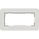 Gira 1002411 afdekraam 2-voudig zonder middenstijl E3 lichtgrijs/wit
