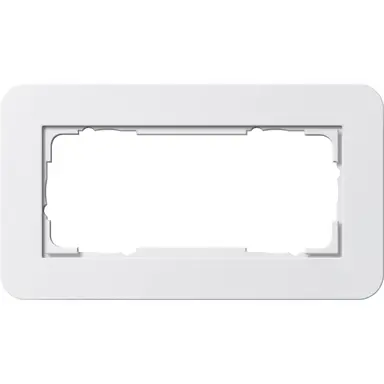 Gira 1002410 afdekraam 2-voudig zonder middenstijl E3 wit glans
