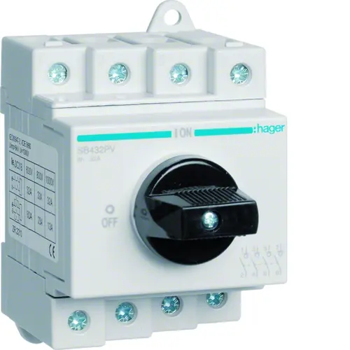 Hager SB432PV Lastscheider 4p 1000v