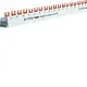Hager KDN451E kamrail vork 3x P+N 80A 16mm2 54-modulen