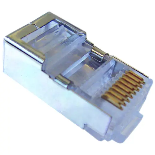 Klemko RJ458P8CROMAA 183268 RJ45 connector 8p8c afgeschermd massief AWG 24-26 zilver