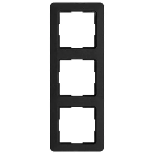 Kopp 305815000 afdekraam 3-voudig HK02 Milano antraciet