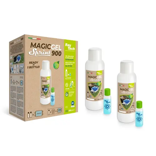 Raytech MAGIC GEL SPRINT 2X flaconverpakking kabelhars flexibele tweecomponentengel 900ml