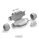 Raytech FRED kabelmof gel recht 3x2.5 ip68