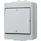 JUNG 603 W 3-polige schakelaar opbouw 16A met onderbak IP44 WG600