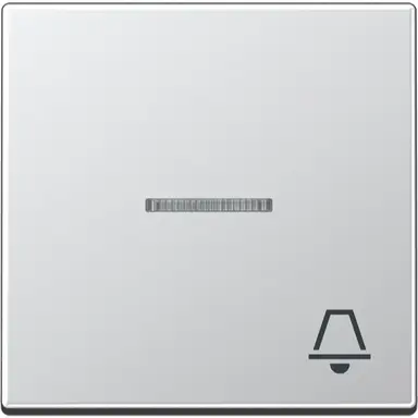 JUNG A 590 KO5 K AL schakelwip met belsymbool controlevenster A-range aluminium