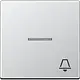 JUNG A 590 KO5 K AL schakelwip met belsymbool controlevenster A-range aluminium