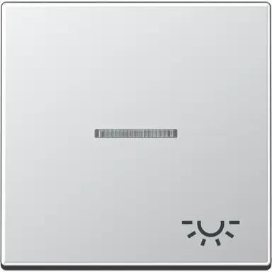 JUNG A 590 KO5 L AL schakelwip met lichtsymbool en controlevenster A-range aluminium