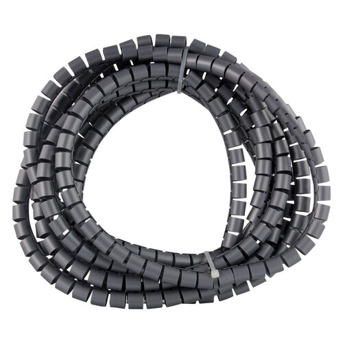 Q-Link 55.205.00 spiraalband kabelslang diameter 15mm grijs 5 meter met montagestuk OP=OP