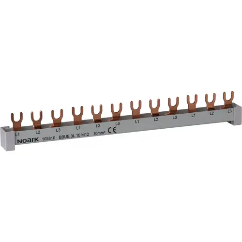 Noark BBUE 4L 10 M56 kamrail 4-polig 10mm² 56 modules