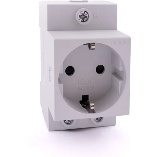 Noark 106195 modulaire wandcontactdoos met randaarde voor DIN-rail