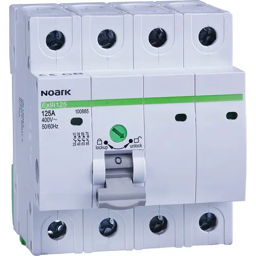 Noark EX9I125 4P 40A lastscheider modulair 4-polig 40A