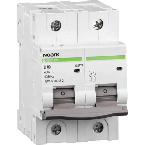 Noark EX9B125 2P B40A installatieautomaat 2P 40A B-karakteristiek 20kA