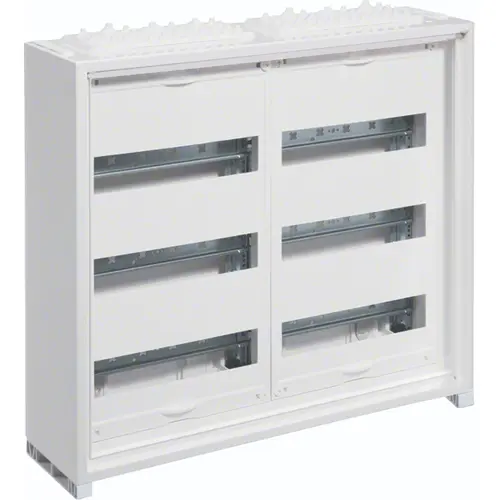 Hager FWB32T1S opbouwverdeler leeg 72-modulen 500x550mm 3 rijen van 24 modulen wit