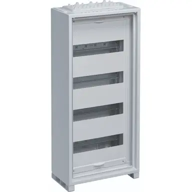 Hager FWB41T1S opbouwverdeler leeg 48-modulen 300x650mm 4 rijen van 12 modulen wit
