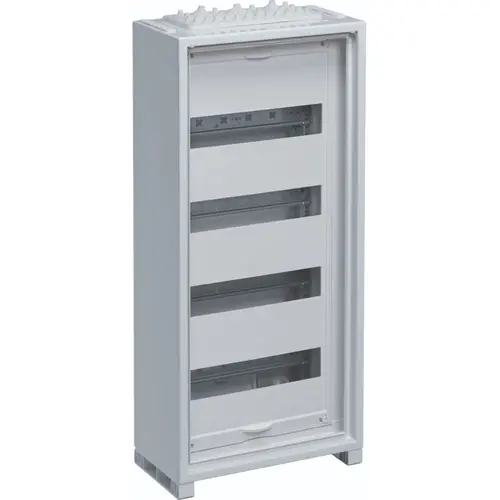 Hager FWB41T1S opbouwverdeler leeg 48-modulen 300x650mm 4 rijen van 12 modulen wit