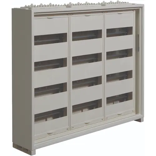 Hager FWB43T1S opbouwverdeler leeg 144-modulen 650x800mm 4 rijen van 36 modulen wit