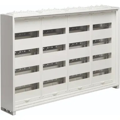 Hager FWB44T1S opbouwverdeler leeg 192-modulen 650x1050mm 4 rijen van 48 modulen wit