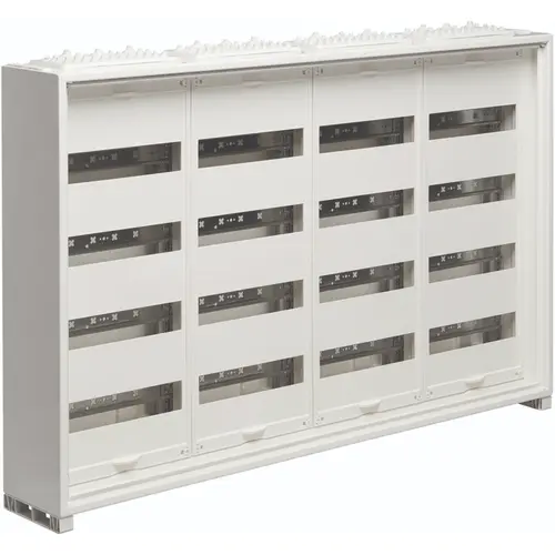 Hager FWB44T1S opbouwverdeler leeg 192-modulen 650x1050mm 4 rijen van 48 modulen wit