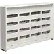 Hager FWB44T1S opbouwverdeler leeg 192-modulen 650x1050mm 4 rijen van 48 modulen wit