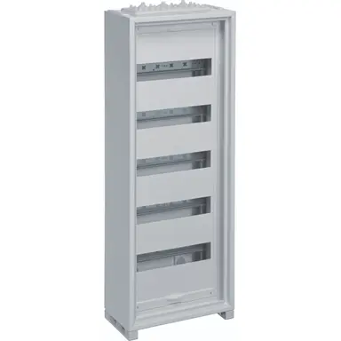 Hager FWB51T1S opbouwverdeler leeg 60-modulen 800x300mm 5 rijen van 12 modulen wit