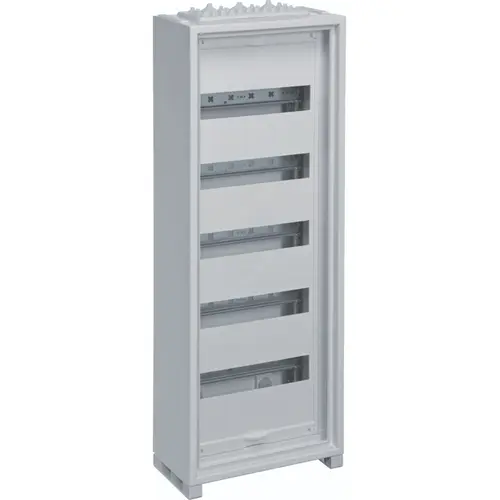 Hager FWB51T1S opbouwverdeler leeg 60-modulen 800x300mm 5 rijen van 12 modulen wit