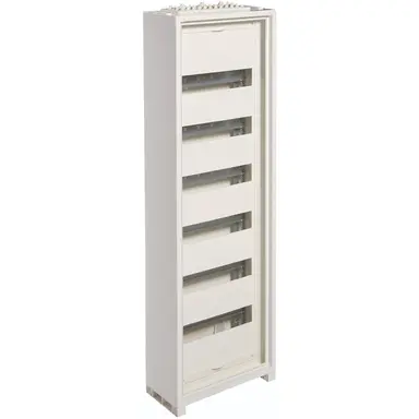 Hager FWB61T1S opbouwverdeler leeg 72-modulen 950x300mm 6 rijen van 12 modulen wit