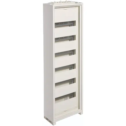 Hager FWB61T1S opbouwverdeler leeg 72-modulen 950x300mm 6 rijen van 12 modulen wit