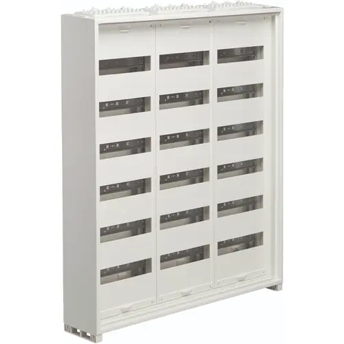 Hager FWB63T1S opbouwverdeler leeg 216-modulen 950x800mm 6 rijen van 36 modulen wit