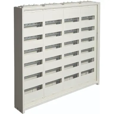 Hager FWB64T1S veldverdeler leeg 288-modulen 950x1050mm 6 rijen van 48 modulen wit