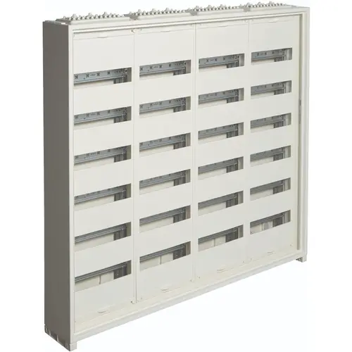 Hager FWB64T1S veldverdeler leeg 288-modulen 950x1050mm 6 rijen van 48 modulen wit