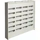 Hager FWB64T1S veldverdeler leeg 288-modulen 950x1050mm 6 rijen van 48 modulen wit