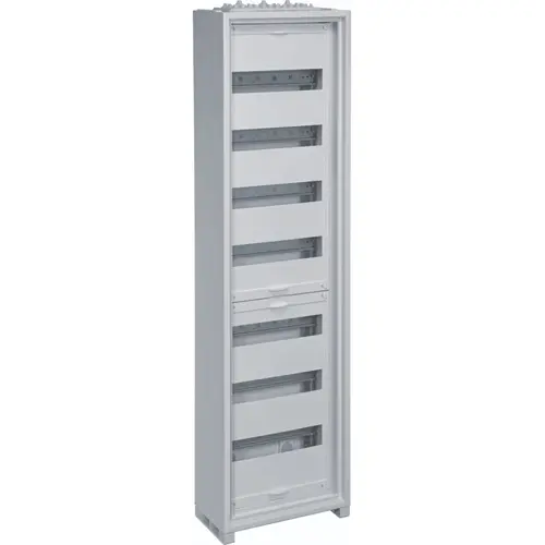 Hager FWB71T1S opbouwverdeler leeg 84-modulen 1100x300mm 7 rijen van 12 modulen wit