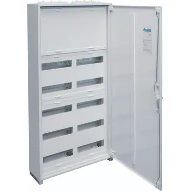 Hager FWB72N opbouwverdeler leeg 168-modulen 1100x550mm 7 rijen van 24 modulen wit