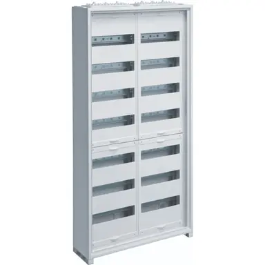 Hager FWB72T1S opbouwverdeler leeg 168-modulen 1100x550mm 7 rijen van 24 modulen wit