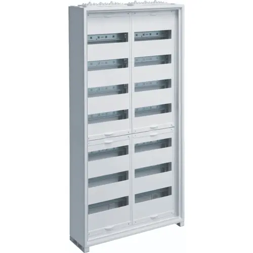 Hager FWB72T1S opbouwverdeler leeg 168-modulen 1100x550mm 7 rijen van 24 modulen wit