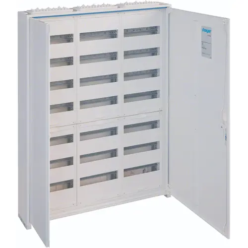 Hager FWB73P opbouwverdeler leeg 252-modulen 1100x800mm 7 rijen van 36 modulen wit