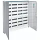 Hager FWB74P opbouwverdeler leeg 336-modulen 1100x1050mm 7 rijen van 48 modulen wit