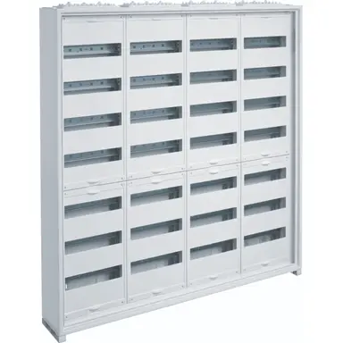 Hager FWB74T1S opbouwverdeler leeg 336-modulen 1100x1050mm 7 rijen van 48 modulen wit