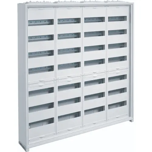 Hager FWB74T1S opbouwverdeler leeg 336-modulen 1100x1050mm 7 rijen van 48 modulen wit