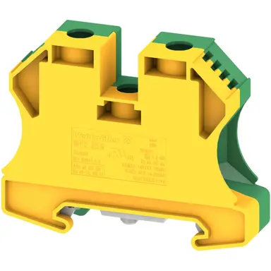 Hager KR350PE rijgklem aarde 2,5-35mm² schroef DIN groen geel