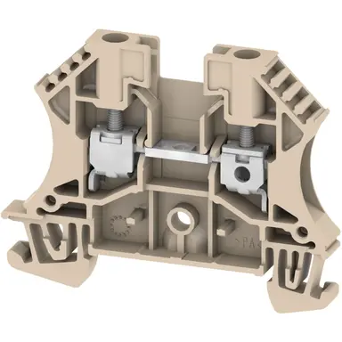 Hager KR040L rijgklem fase 4mm² schroef DIN 32A beige