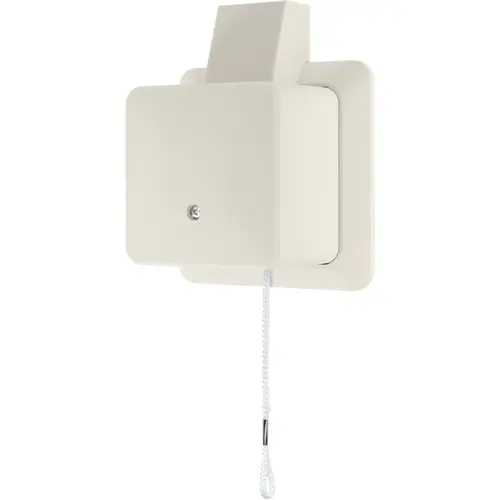 JUNG 606 ZA SM opbouw trek wisselschakelaar 10A met montageplaat en kabelinvoer AP600 creme