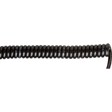 Jobarco 0205631 spiraalsnoer 3 x 1,5mm² rustlengte 50cm werklengte 200cm