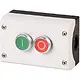 Eaton M22-I2-M1 drukknopkast compleet 2-voudig 2x maak- 2x verbreekcontact knop rood/groen IP67/IP69